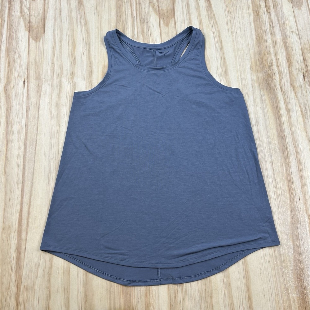 Athleta Women's Large Blue Stretch Performance Tank Top Sleeveless Athleisure
